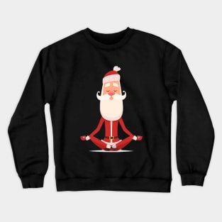 Santa yoga Crewneck Sweatshirt